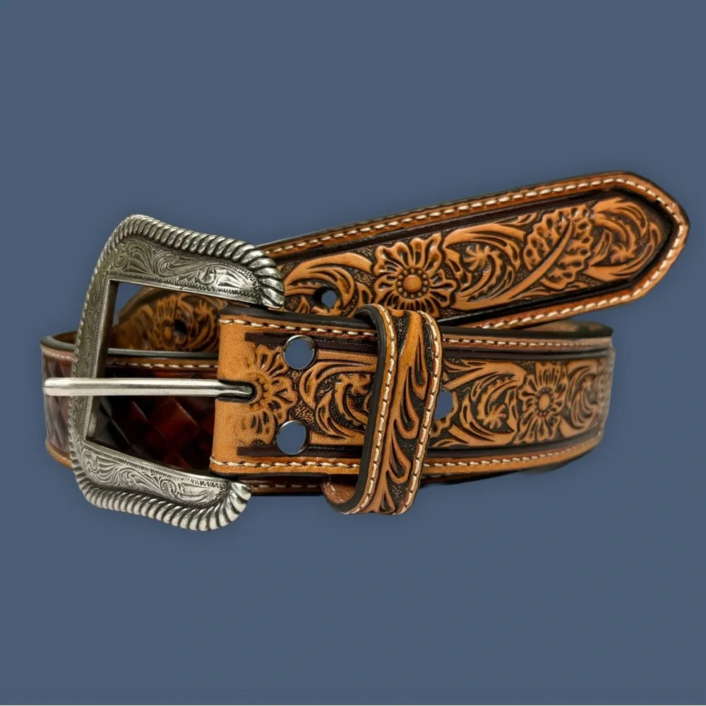 Nocona tooled leather
